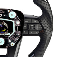 Volant sport modifié en bois de pêche noir brillant pour Toyota ZC-FT-YD-M1