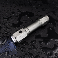 Lampe torche multifonctionnelle portable à 8 LED, étanche IP44, en alliage d'aluminium, alimentée par piles AAA, avec marteau de sécurité