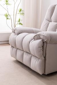 Vente directe usine – Fauteuil inclinable électrique moderne et extensible, confortable, en tissu, pour salon - Product Image 2