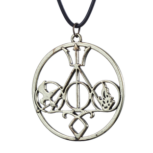 Collar de Cadena de Cuerda de Aleación de Zinc Estilo Vintage, Inspirado en Mortal Instruments, Juegos del Hambre, Divergentes, Percy Jackson y Harry Potter, para Colección - Product Image 3