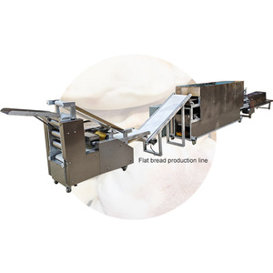 Popular 40cm 30cm 20cm molde árabe línea de producción de pan plano Calefacción de Gas horno de pan Pita con máquina de refrigeración - Product Image 3