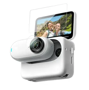 Insta360 GO3 렌즈 및 LCD 필름용 Telesin 9HD 스크래치 방지 보호 강화 유리 스크린 필름 액션 카메라 액세서리