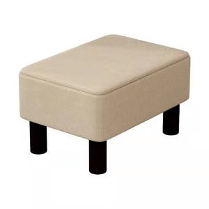 Modern Leather Footstool <b>Small</b> Ottoman Living Room <b>Stool</b> Bedroom Bench Soft Cushion Seat Home Furniture Minimalist Design - Product Image 5