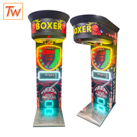 Máquina de Juego Arcade de Boxeo Comercial TOPWAY, Máquina de Prueba de Puñetazos Automática que Funciona con Monedas, con Sistema de Premios