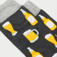 Calcetines de Bambú con Dibujos Animados para Hombre, Antibacterianos, Transpirables, Absorbentes del Sudor, Sin Costuras, Ligeros y Cómodos