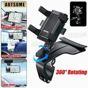 Soporte multifuncional para teléfono de coche, soporte para teléfono móvil con clip para salpicadero, soporte giratorio Universal para teléfono móvil, soporte de navegación GPS - Product Image 1