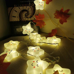 Mini-lampes LED étoiles mignonnes, style célébrité internet, cœur de fille, dessin animé 3D, lumières romantiques colorées clignotantes, décoration de chambre - Product Image 3