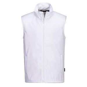 PORTWEST - TK22WHR5XL Print and Promo Softshell Gilet (2L), <b>White</b> - EAN 5036108403943 WORK <b>JACKETS</b> <b>SUMMER</b> SOFTSHELL <b>JACKETS</b> - Product Image 1