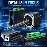 Moteur pas à pas hybride DC à vis sans fin DKC NEMA34 86 3.6V 250g.cm2 114mm avec arbre de 14mm pour contrôle d'bras robotiques