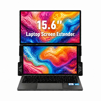 Écran d'extension pour ordinateur portable IPS FHD 15,6 pouces, Plug and Play, fixation par pince, compatible avec les ordinateurs portables de 13 à 17,3 pouces, certifié RCM, vente en gros B2B