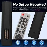 SHWRMC0133 Control remoto IR compatible con Sharp TV, SHW/RMC/0133 Remote con botones Prime Video Google Play Netflix YouTube