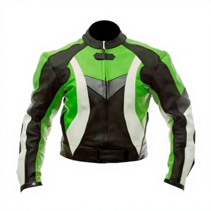 Veste de moto en cuir de vache véritable pour homme/Chaquetta, équipement de protection CE niveau 2 avec bosse de protection - Product Image 1