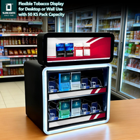 Présentoir mural de bureau pour cigarettes, présentoir à tabac avec boîte lumineuse, présentoir pour magasin de tabac