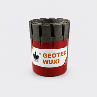 Foret diamanté à pas variable en acier au carbone forgé CROWN Turbo pour forage géologique