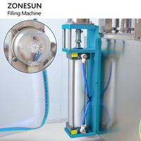 ZONESUN 4 têtes automatique visage crème Lotion corps Gel cheveux Spray cosmétiques crème bouteille Servo Piston pompe pâte Machine de remplissage