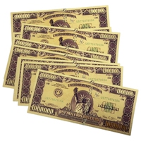 Billete de 1 Millón de Dólares Americanos 2026, Chapado en Oro de 24K, para Regalos