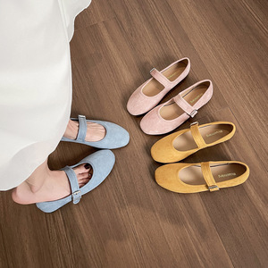 Scarpe da <span class=keywords><strong>Donna</strong></span> in Stile Francese, <span class=keywords><strong>Ballerine</strong></span> con Punta Tonda, Suola Morbida, Slip-on da <span class=keywords><strong>Donna</strong></span> - Product Image 3