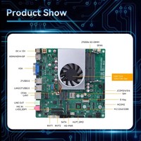 Motherboard Industri Mini ITX Intel Core I5 Generasi ke-12 dan ke-13, 2*DDR4, 2LAN, 6COM untuk Layar Komersial, Mainboard Embedded X86