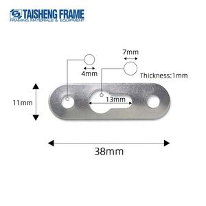 Ganci per buco della serratura piastre appese singole per impieghi gravosi per cornici specchi ganci per telaio in zinco gancio in ferro per timbratura in metallo - Product Image 2