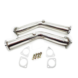 Usine directe 1 paire de tuyaux d'essai d'échappement, échappement en acier inoxydable pour Nissan 350Z 3.5L 2003-2006 <span class=keywords><strong>Infiniti</strong></span> Z33 <span class=keywords><strong>G35</strong></span> <span class=keywords><strong>V35</strong></span> VQ35DE - Product Image 3