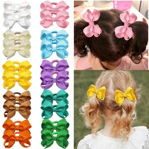 Barrettes <span class=keywords><strong>de</strong></span> cheveux pour bébé, 25 couleurs, barrettes <span class=keywords><strong>de</strong></span> cheveux pour bébé fille, accessoires en polyester - Product Image 2