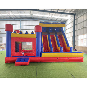 Castillo Inflable Comercial Grande <span class=keywords><strong>de</strong></span> 20x20 pies, Combo <span class=keywords><strong>de</strong></span> Juegos Inflables para Niños, Tobogán Acuático, Brincolines Inflables para Fiestas en <span class=keywords><strong>Alquiler</strong></span> - Product Image 3