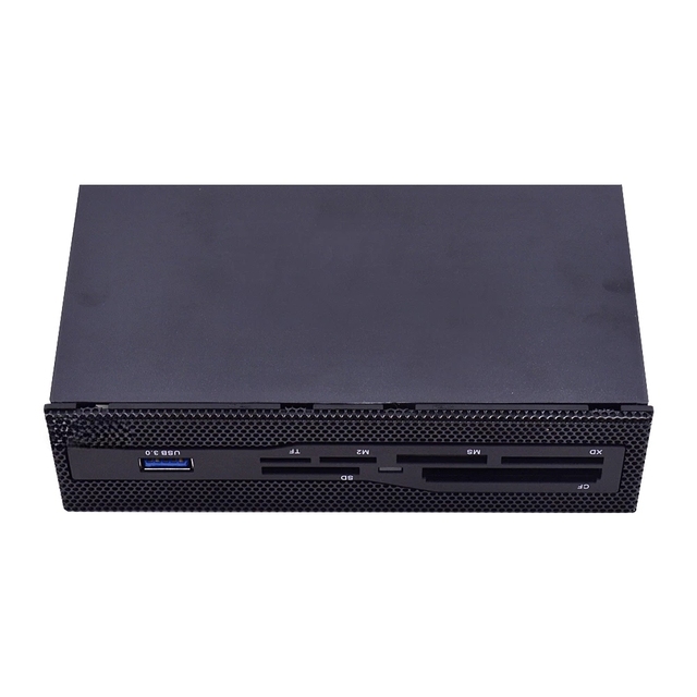 Multifunctional 5.25" Media Dashboard USB 3.0 Front Panel MS M2 CF XD TF SD Card Reader for PC Desktop CD-ROM DVD-ROM ODD
