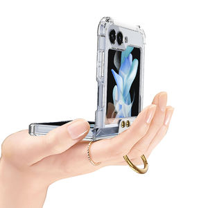 Para Samsung <span class=keywords><strong>Galaxy</strong></span> <span class=keywords><strong>Z</strong></span> <span class=keywords><strong>Flip</strong></span> 5 Contraportada <span class=keywords><strong>2021</strong></span> Nuevo diseño 360 Protección completa PC duro con anillo a prueba de golpes Cubierta del teléfono móvil - Product Image 6