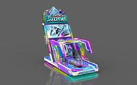 Simulateur de ski d'arcade pour adultes Machine de jeu vidéo Divertissement intérieur Effet de tempête de neige à pièces