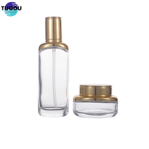 Trong Kho bán buôn Rose Gold mỹ phẩm sang trọng bao bì Bộ thủy tinh rỗng rõ ràng cho chăm sóc da <span class=keywords><strong>container</strong></span> <span class=keywords><strong>Radian</strong></span> chai và Jar Bộ - Product Image 6