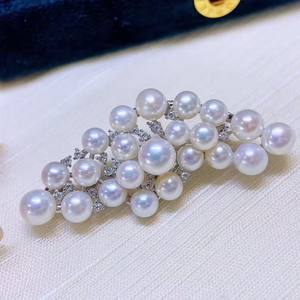 เข็มกลัดไข่มุกน้ำจืดลายผลไม้ฤดูร้อนและองุ่น เครื่องประดับอกแบบอ่อนโยนสำหรับเสื้อขนสัตว์ ขายส่ง ขายปลีก เครื่องประดับแฟชั่น - Product Image 1