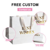 Sac à main en kraft rose de luxe avec logo personnalisé pour les parfums, les cosmétiques, les cadeaux, les vêtements, l'emballage