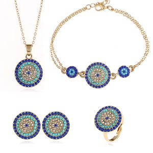 MOT2019005A Moyamiya Miyuki de encantos turco mal de Ojo collar Delica cuentas pendiente conjunto de joyas Ojo turco Bisuteria - Product Image 1