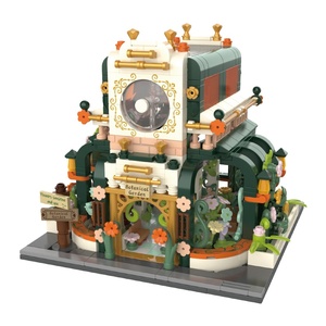 JAKI Flower House <span class=keywords><strong>City</strong></span> Street <span class=keywords><strong>View</strong></span> Monet Garden MOC Toy Construction Building Blocks Set di giocattoli per ragazze - Product Image 1