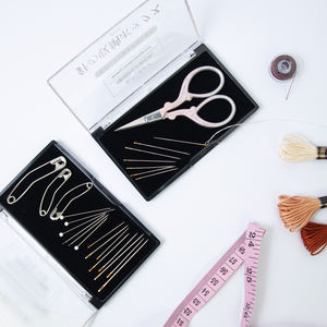 Caja Organizadora de Agujas Magnéticas, Estuche <span class=keywords><strong>para</strong></span> Almacenamiento de Alfileres, Plástico Ligero, Ecológico, Duradero, Accesorio de Costura con <span class=keywords><strong>Terciopelo</strong></span> Negro - Product Image 3