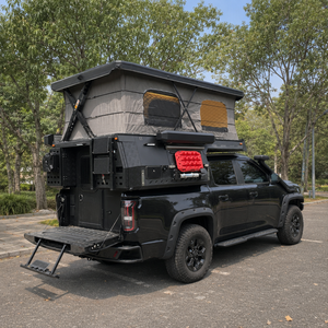 Mini Remolque <span class=keywords><strong>de</strong></span> Viaje Personalizado <span class=keywords><strong>de</strong></span> Fibra <span class=keywords><strong>de</strong></span> Vidrio, RV, Caravana, Camioneta, 4x4, Plegable, Suspensión Independiente, para 4 Personas, Piso <span class=keywords><strong>de</strong></span> Madera - Product Image 3
