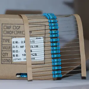 1/4W Đài Loan chính xác điện trở 0.1% 0.25% 0.5% 1% 2% 5% OEM nhà sản xuất ban đầu kim loại phim điện trở - Product Image 5