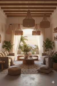 Grand <span class=keywords><strong>abat</strong></span>-<span class=keywords><strong>jour</strong></span> en macramé moderne à nœuds apparents, style mexicain, pour la <span class=keywords><strong>d</strong></span>écoration de bars et de maisons, avec fonctionnalité <span class=keywords><strong>d</strong></span>'élément <span class=keywords><strong>d</strong></span>'ambiance - Product Image 2