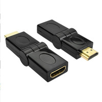 Adaptateur de câble d'extension HDMI mâle vers HDMI femelle réglable à 180 degrés 1080P, convertisseur de rotation pliable HDMI, prise de tête