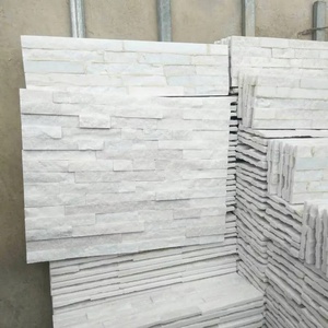 GÜNSTIGER reiner weißer Quarzit-Hauptbuch stein Furniers tein - Product Image 5