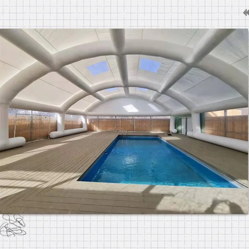 Piscina portatile/copertura del tetto gonfiabile per piscina all'aperto