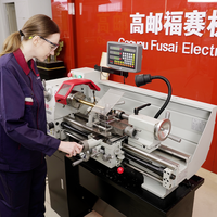 Tour à bois et à métaux miniature de haute précision CE approuvé 220V 750W FS-5580V, machine de fraisage et de perçage horizontale à vitesse variable