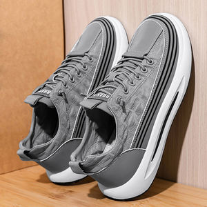 Scarpe da <span class=keywords><strong>Uomo</strong></span> Versatili Slip-On Nere, Grigie e Verdi, Sneakers Comode in Tessuto Traspirante Effetto Seta <span class=keywords><strong>Ghiaccio</strong></span> - Product Image 5