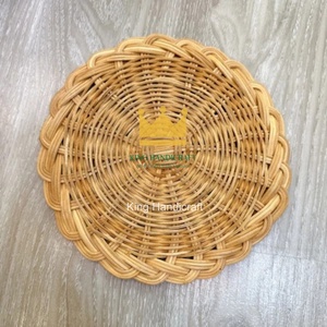 Wholesale Rattan Woven <b>Placemats</b> <b>Table</b> Decorations Eco Friendly Round Dining Mat <b>for</b> Home Decor Hotel Restaurant Use - Product Image 3