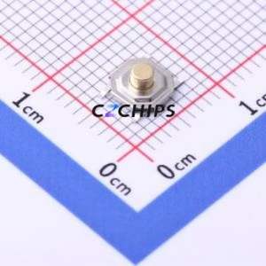 TSC005A2526B Tactile Switch SMD-4P,5.2x5.2mm Switch Round Button 2.6N Vertical Mount 5.2mm - Product Image 1