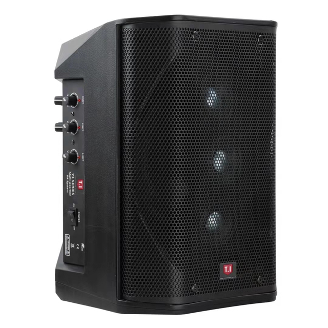 T.I Pro Y1-B Portable Stage Indoor Sound Speakers 6.5 Inch Active bluetooth Battery Audio Equipment Mini Speaker