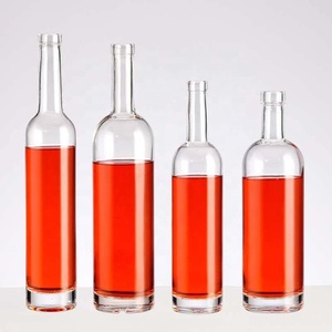 Commercio all'ingrosso 100ml 200ml 375ml 500ml 750ml Super selce bottiglie di vetro per Gin Vodka whisky - Product Image 5