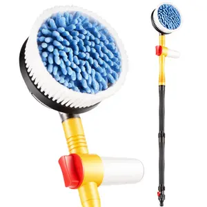 Brosse rotative pour le lavage de voiture, brosse avec distributeur de savon, 8 couleurs