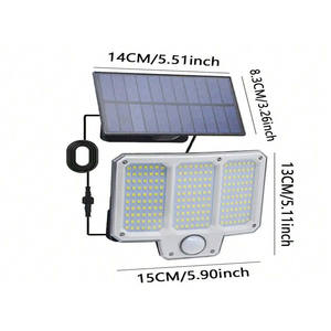 Lámpara Solar Colgante LED con Sensor de Movimiento para Interior y Exterior, Cable de 5M, Luz Solar para Garaje, Lámpara Colgante para Casa - Product Image 3