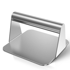 Presse à hamburgers carrée en acier inoxydable 430, modèle 3-3, pour plateau de cuisson, galettes de viande, bacon, <span class=keywords><strong>jambon</strong></span> et sandwichs, cuisine domestique - Product Image 5
